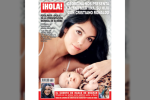 Ką tik gimusi Cristiano Ronaldo dukra jau papuošė žurnalo viršelį