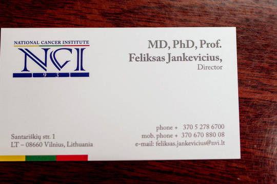 Nacionalinio vėžio instituto Mokslo taryba nepritaria pavaldumo keitimui