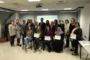 Palestinos moteris skaitmeninių įgūdžių mokė lietuvės