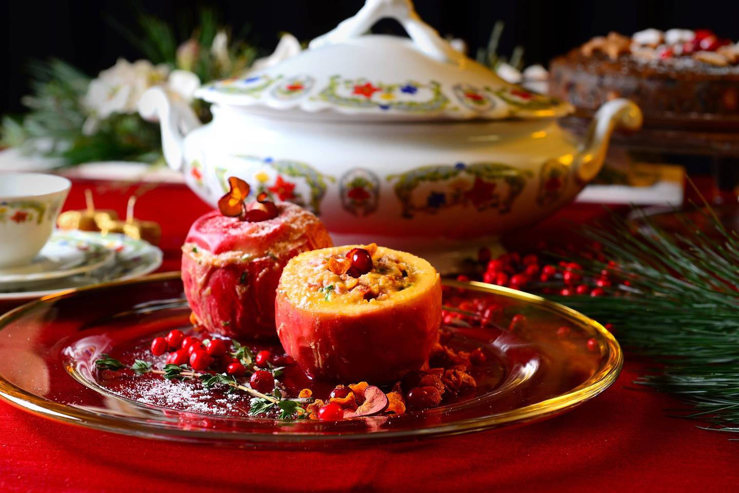 Šiuolaikinė stalo puošyba.<br>„Skonio slėnis Gourmet Catering“ nuotr.