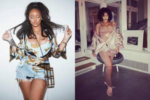 Nemažai svorio priaugusi Rihanna nustebino seksualiomis nuotraukomis