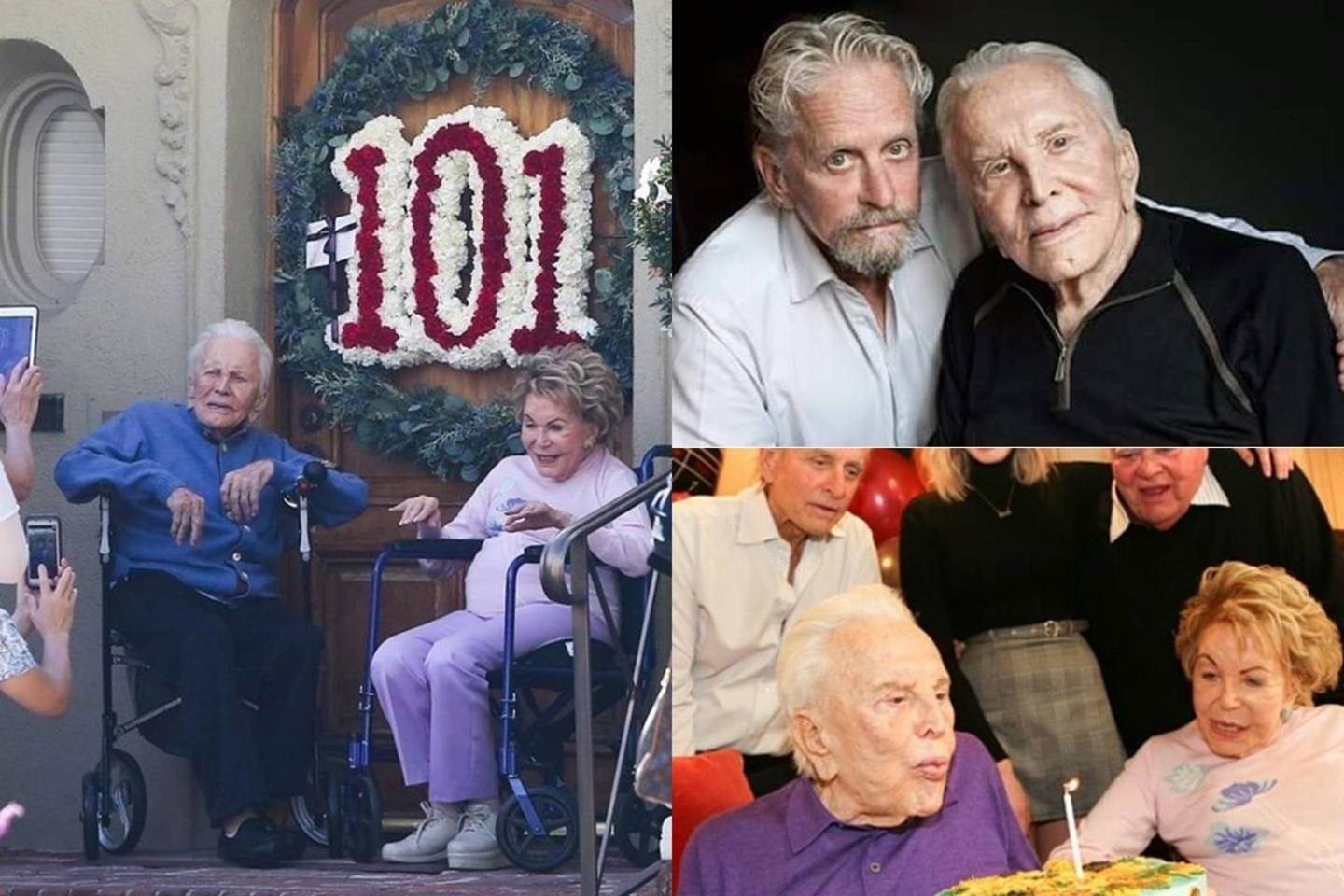 Aktorius Kirkas Douglasas atšventė jau 101-ąjį gimtadienį.<br>„Instagram“ nuotr. 