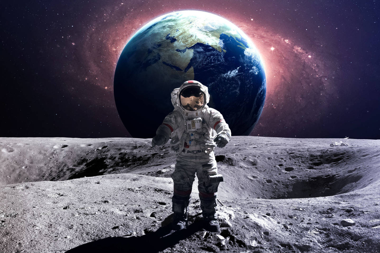  JAV prezidentas Donaldas Trumpas pirmadienį paliepė šalies kosmoso agentūrai NASA vėl pasiųsti amerikiečius į Mėnulį - pirmąkart nuo 1972 metų - ir pradėti ruoštis būsimoms kelionėms į Marsą.<br> 123RF iliustr.