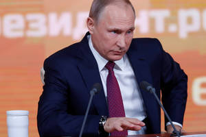 Vladimiras Putinas amerikiečių žurnalistei: „O jūs iš viso normalūs?“