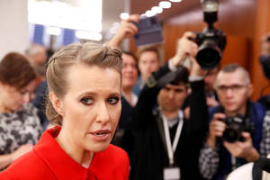 Po K. Sobčiak klausimo V. Putinas ėmė plūsti Ukrainą ir A. Navalną