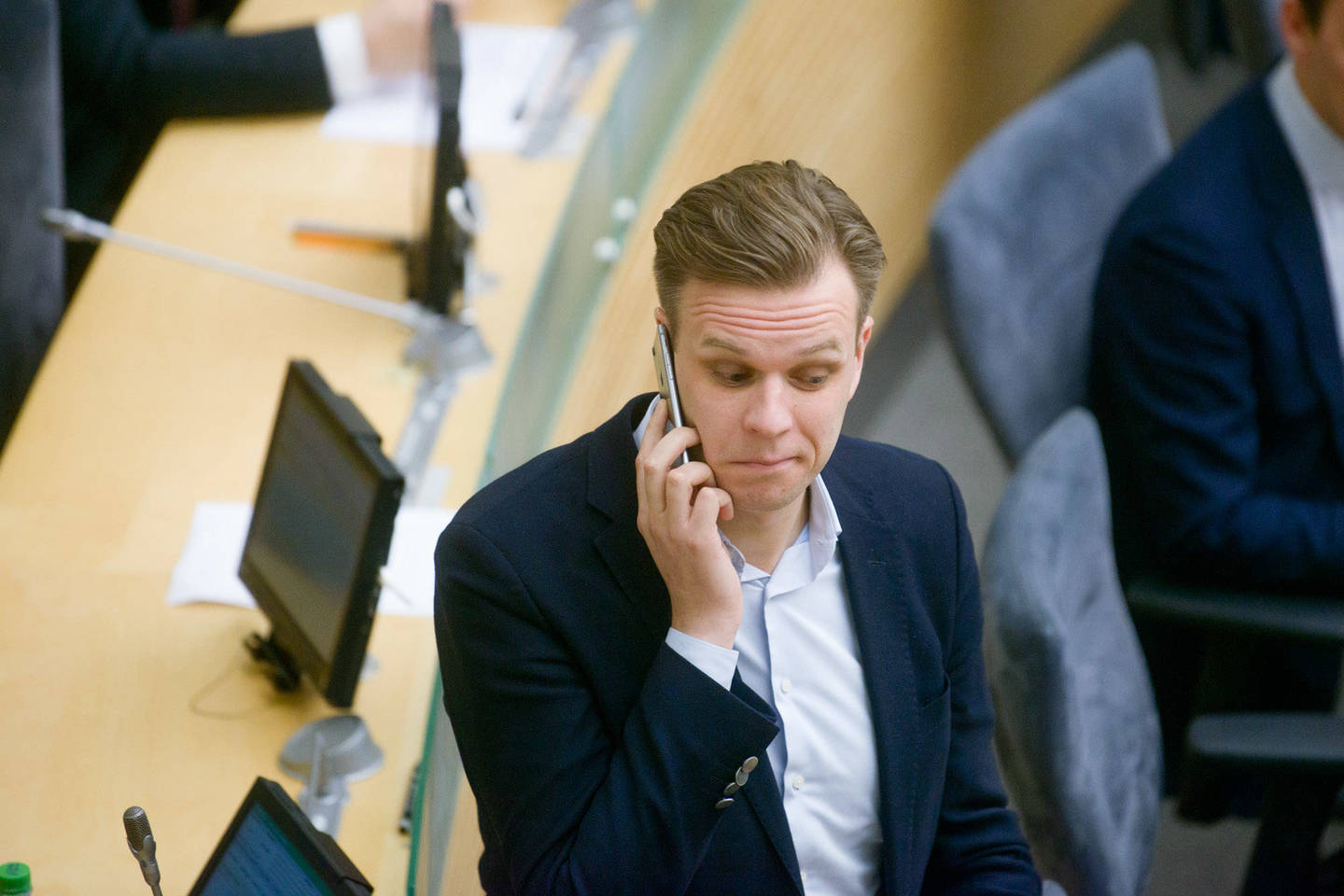 G.Landsbergis negailėjo kritikos R.Karbauskiui.<br> J.Stacevičiaus nuotr.