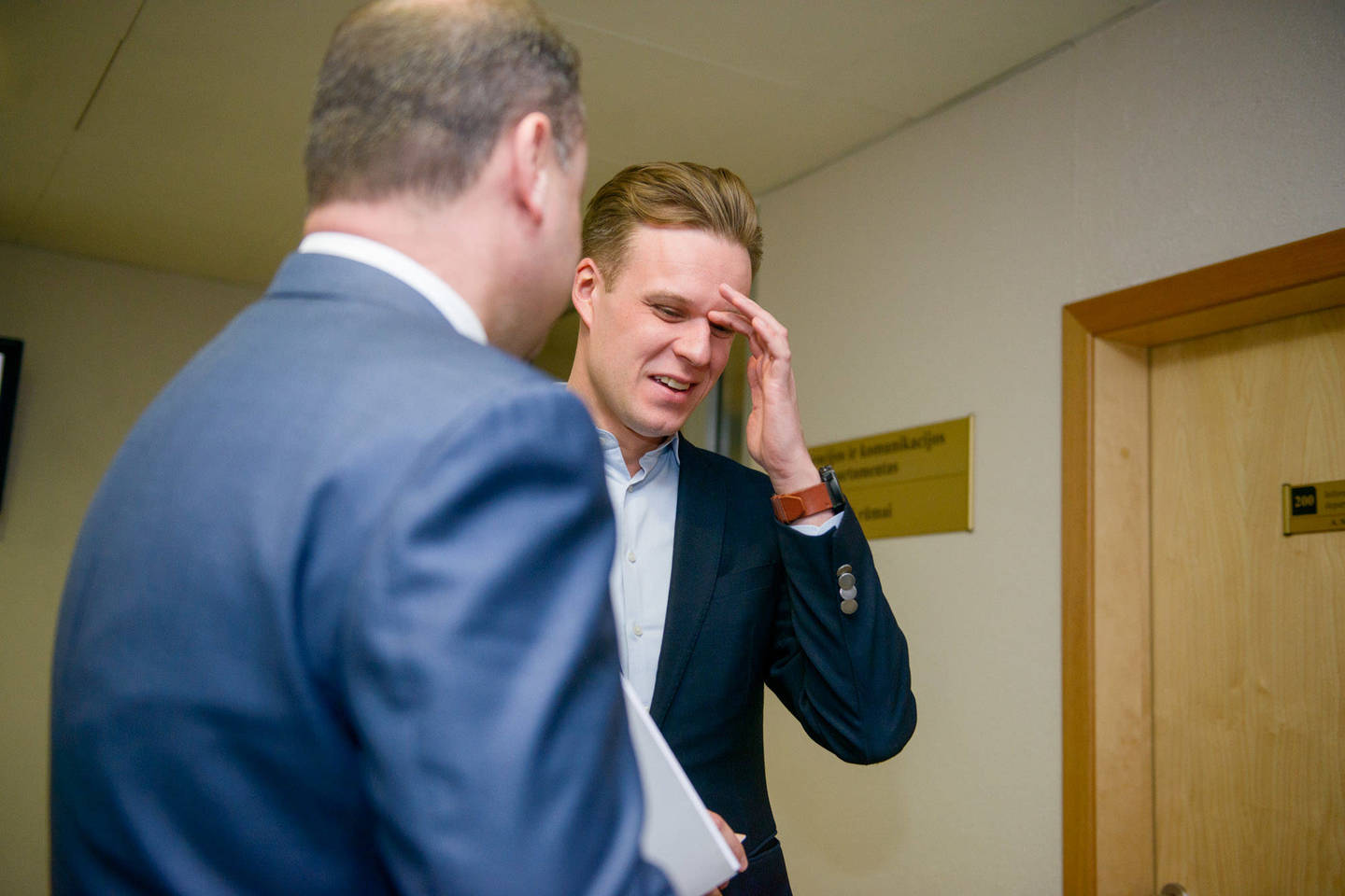 G.Landsbergis mano, kad R.Karbauskio ir S.Skvernelio takai skiriasi. <br> J.Stacevičiaus nuotr.