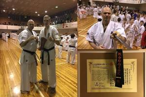 Kristupas Krivickas Kalėdų dovanų gavo juodą karate diržą