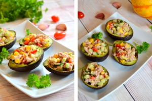 Tuno salotos avokade. Spalvinga, paprasta ir tikrai gardu