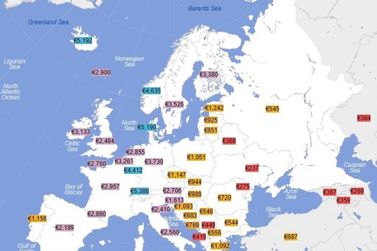 Vidutiniai atlyginimai „ant popieriaus“.