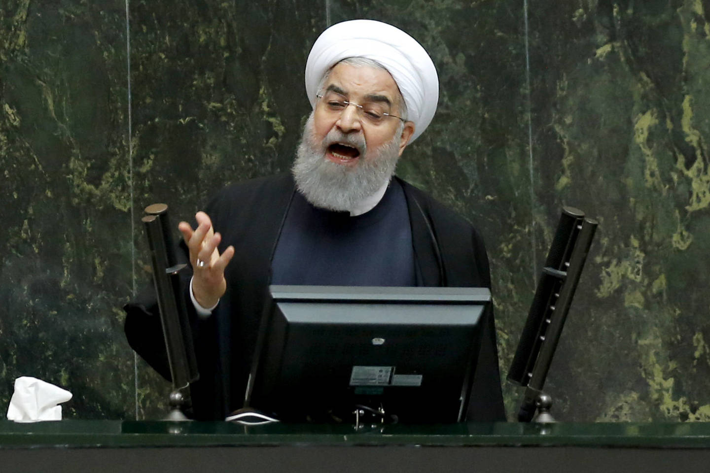  Teheranas trečiadienį griežtai paneigė ar Rijado ir Vašingtono kaltinimus.<br> AFP/Scanpix nuotr.