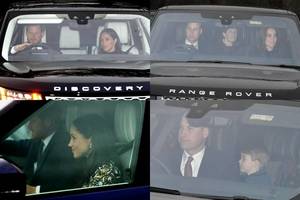 Karališkoji šeima išskubėjo į tradicinius Kalėdų pietus: prisijungė Harry sužadėtinė