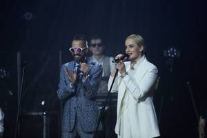 Sausakimšoje Kauno salėje startavo įspūdingas Lino Adomaičio jubiliejaus turas