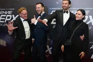 Filmo premjeroje Maskvoje Žilvinas Tratas pasirodė su lietuvių palyda