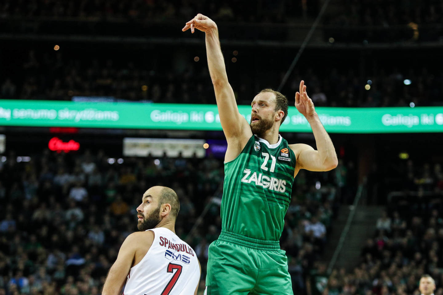 Eurolyga: Kauno „Žalgiris“ – Pirėjo „Olympiakos“<br>G.Bitvinsko nuotr.