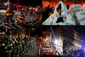 Istorinis gaisras Niujorke: iš daugiabučio išnešta 12 kūnų, jauniausiai aukai – vieneri