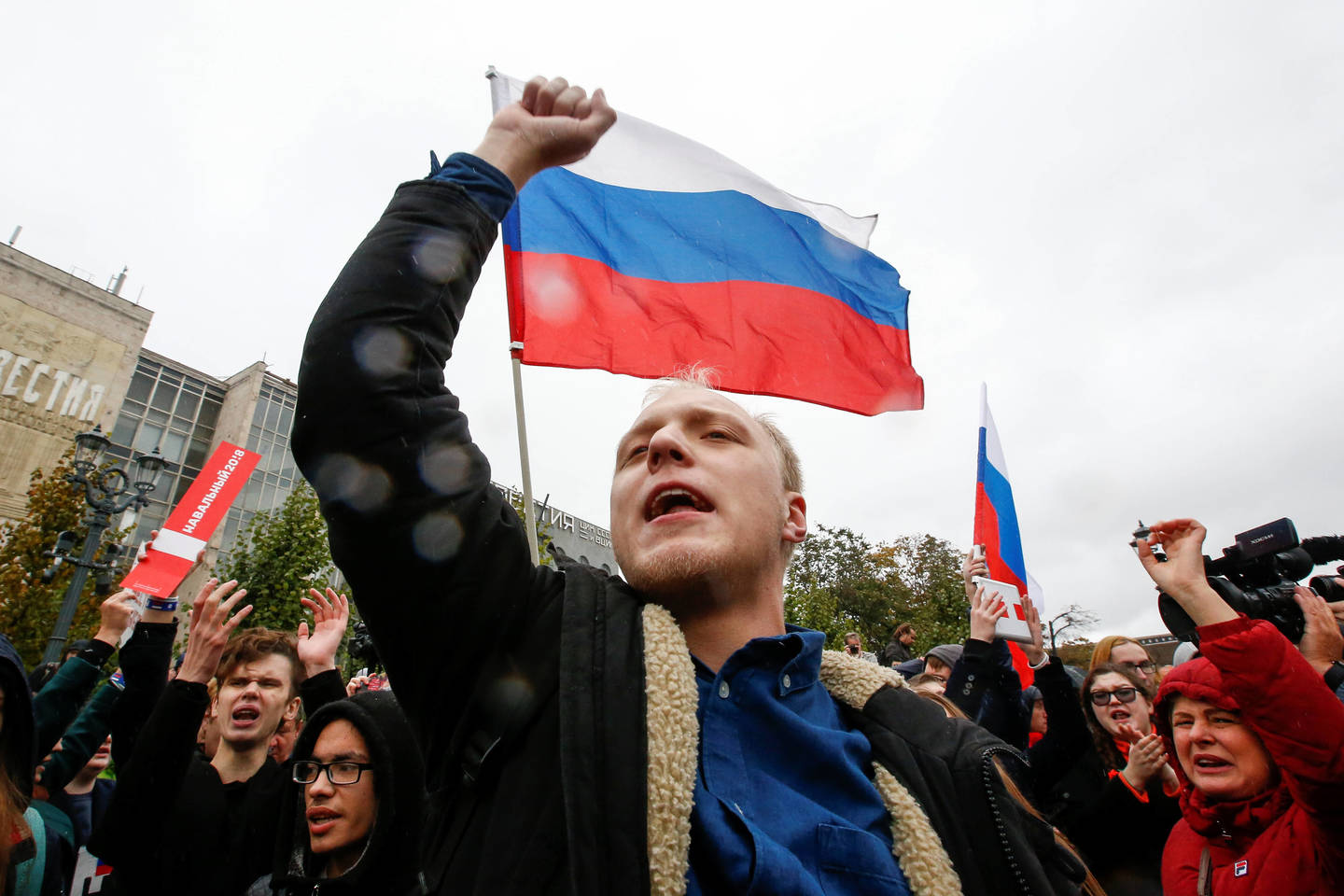 A.Navalnas įkvėpė protestus Rusijos miestuose.<br>Reuters/Scanpix nuotr.