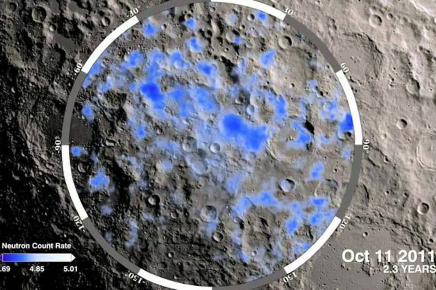  Mėnulio orbitinis zondas, įrodęs vandens buvimą Mėnulyje <br> NASA iliustr.