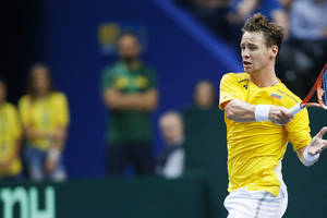 Ričardas Berankis Australijoje pralaimėjo 211 cm ūgio amerikiečiui
