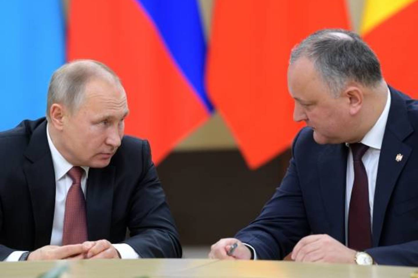 V. Putinas ir I. Dodonas gruodžio 26 d. Novo Ogariove.