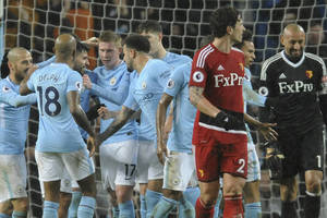 „Premier“ lyga: „Manchester City“ sutriuškino „Watford“