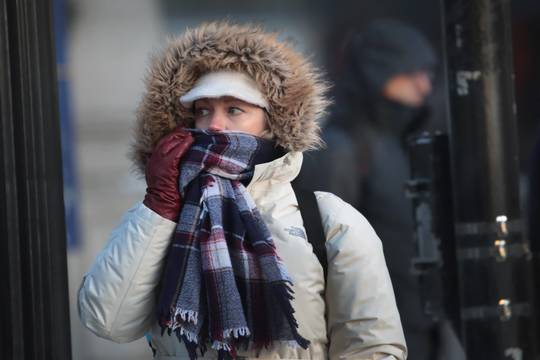 JAV šaltis kausto net pietines valstijas