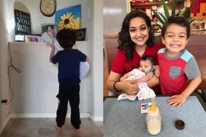 Vaiko skausmas: mažas broliukas jautriai pagerbė mirusią sesutę