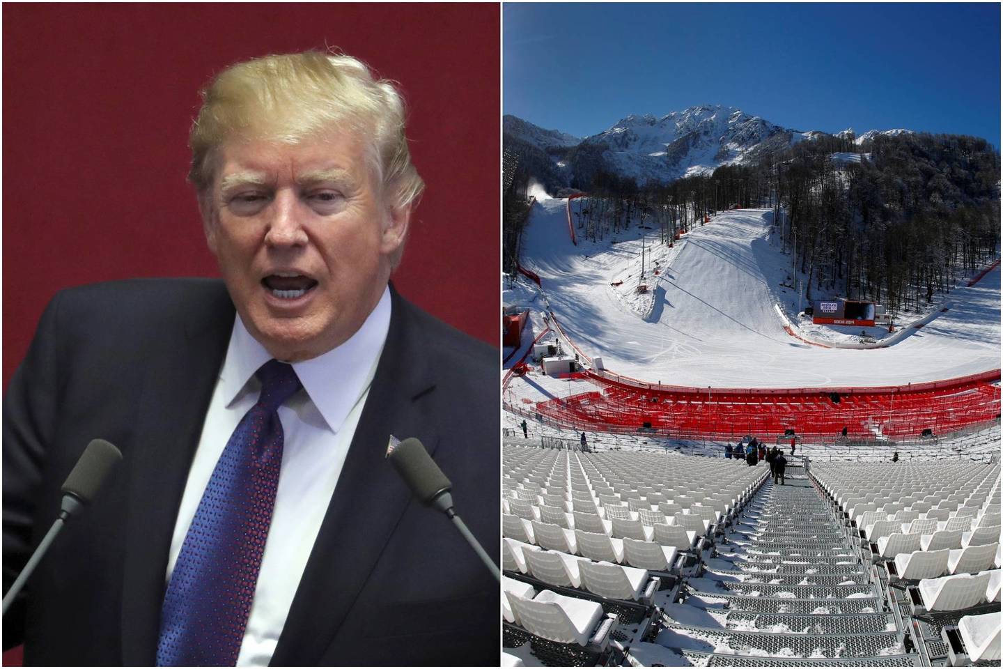 D.Trumpas ir Pietų Korėjos prezidentas nutarė palaukti olimpiados pabaigos.