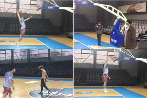 Pirmoji Ballų pažintis su Prienų arenos lankais: krepšį drebino dėjimais