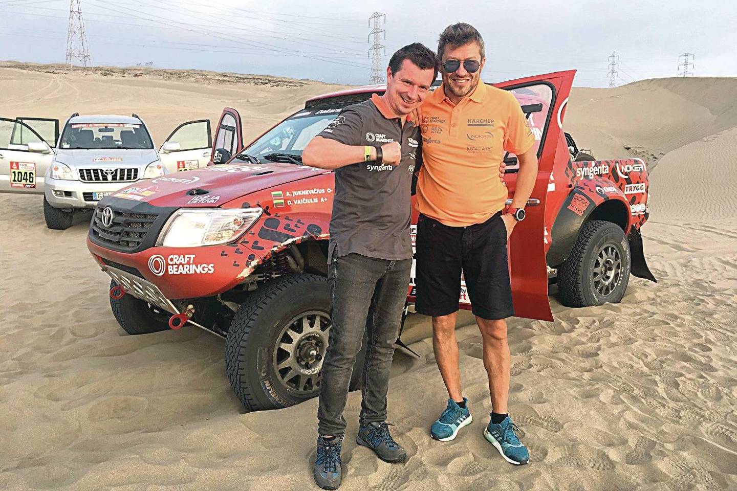 A.Juknevičius (kairėje) ir D.Vaičiulis nejaučia įtampos.<br>Komandos nuotr.