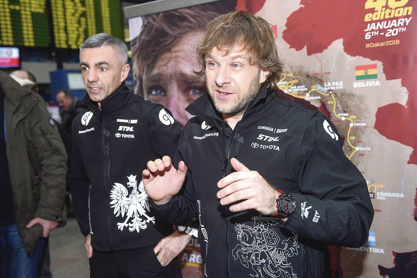 B.Vanagas (dešinėje) su S.Rozwadowskiu sieks finišuoti.<br>D. Umbraso nuotr.