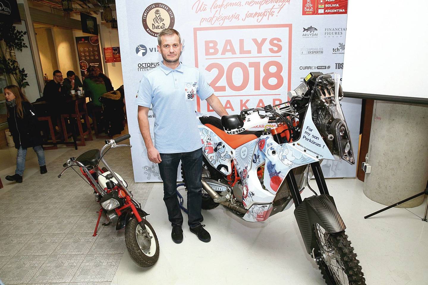 B.Bardauskas startą Dakare skiria pernai gimusiam sūnui.<br>R. Danisevičiaus nuotr.