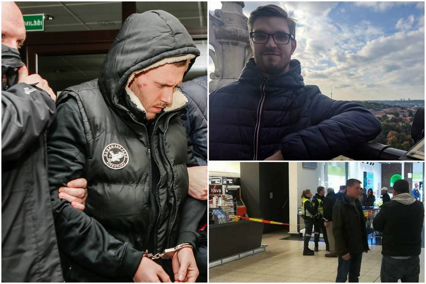 M.Orlovskis įtariamas penktadinio vakarą nužudęs prekybos centro apsaugos darbuotoją Rosvaldą Pošką.