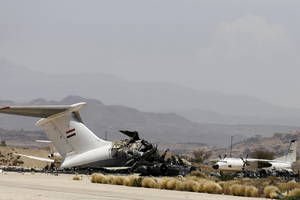 Jemene sudužo Saudo Arabijos karinis lėktuvas