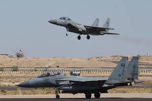 Jemene numušti du Saudo Arabijos vadovaujamos koalicijos lėktuvai