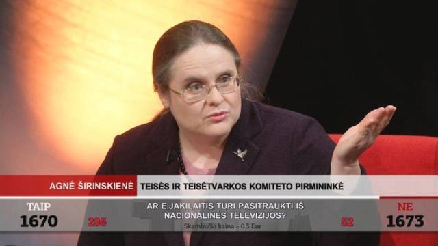 Agnė Širinskienė pasakė, kodėl jai užkliuvo LRT biudžetas