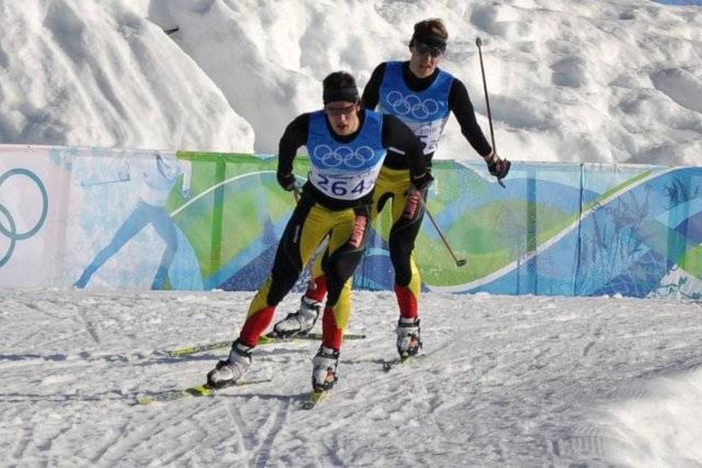  M.Strolia ir M.Vaičiulis olimpinės duonos paragavo 2010 m. Vankuveryje.<br> LTOK nuotr.
