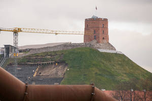 Perspėjo: Gedimino kalnui gresia viena didelė nuošliauža
