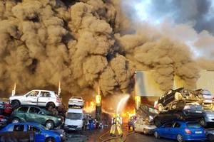 Prie Dublino oro uosto – didelis gaisras