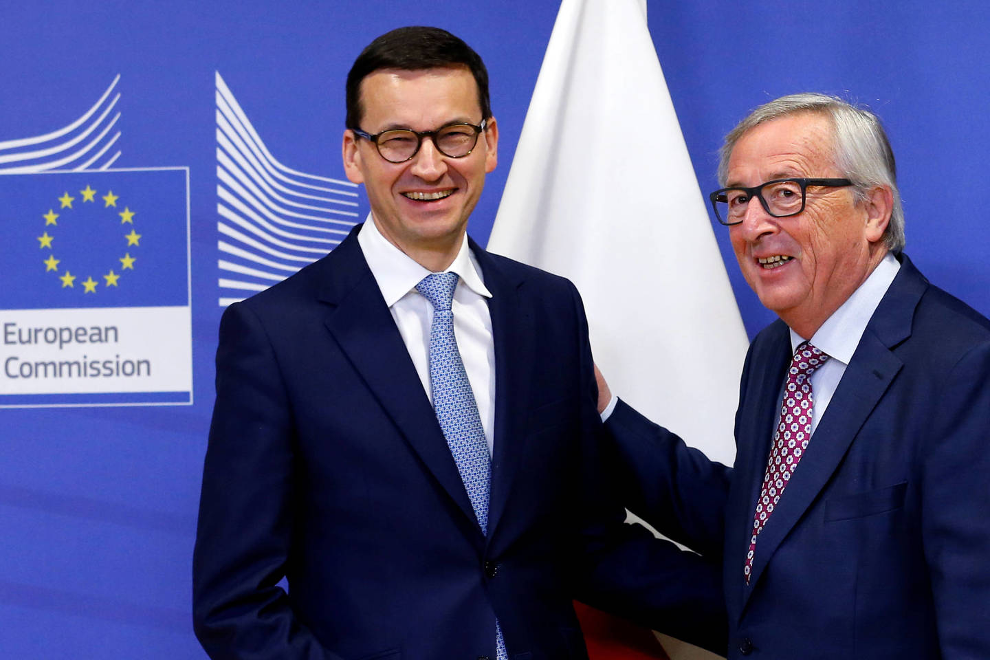 M.Morawieckis ir J.-C.Junkeris išsamiai aptarė klausimus, susijusius su įstatymų viršenybe.