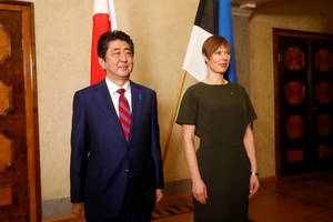 Japonijos premjeras Shinzo Abe atvyko į Estiją
