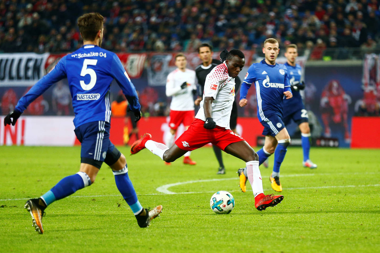  „Leipzig“ – „Schalke“.<br> Reuters/Scanpix nuotr.