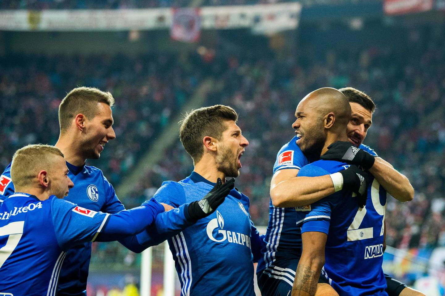  „Leipzig“ – „Schalke“.<br> Reuters/Scanpix nuotr.