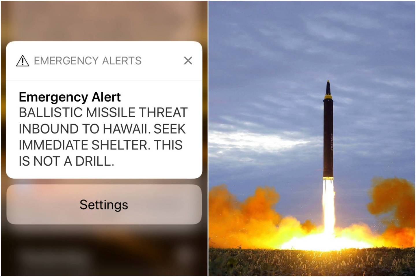  Havajuose kilo baisi panika po klaidingo pranešimo apie atskriejančias raketas.<br>„AP“ nuotr.