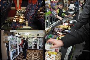 Baltarusijos parduotuvėse lietuviai proto nepameta