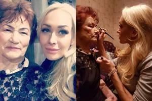 Oksana Pikul-Jasaitienė 80-mečio proga padažė močiutę ir atskleidė makiažo galią