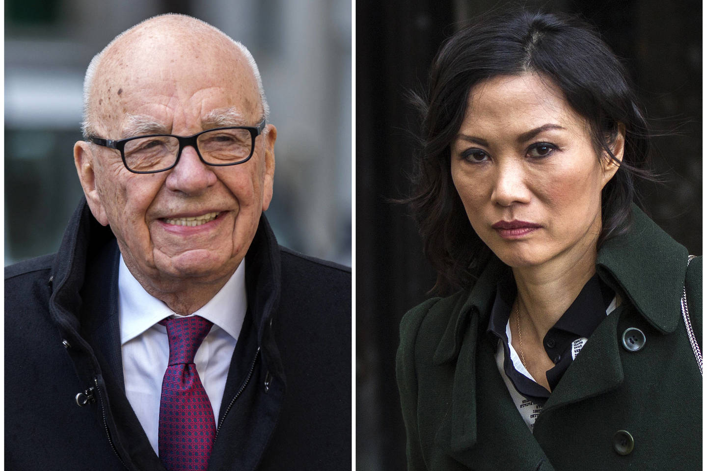Kinijoje gimusi JAV pilietė W. Deng Murdoch 1999 metais ištekėjo už australų verslininko R. Murdocho. 2013 metais R. Murdochas pateikė skyrybų prašymą.<br> Reuters/Scanpix nuotr. 