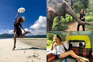 Asta Valentaitė Tailande rodė žavingą atostogų stilių