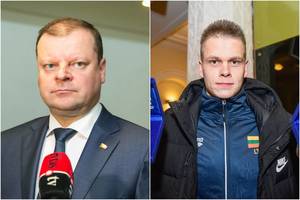 Saulius Skvernelis davė pažadą Danui Rapšiui – Panevėžyje statys baseiną