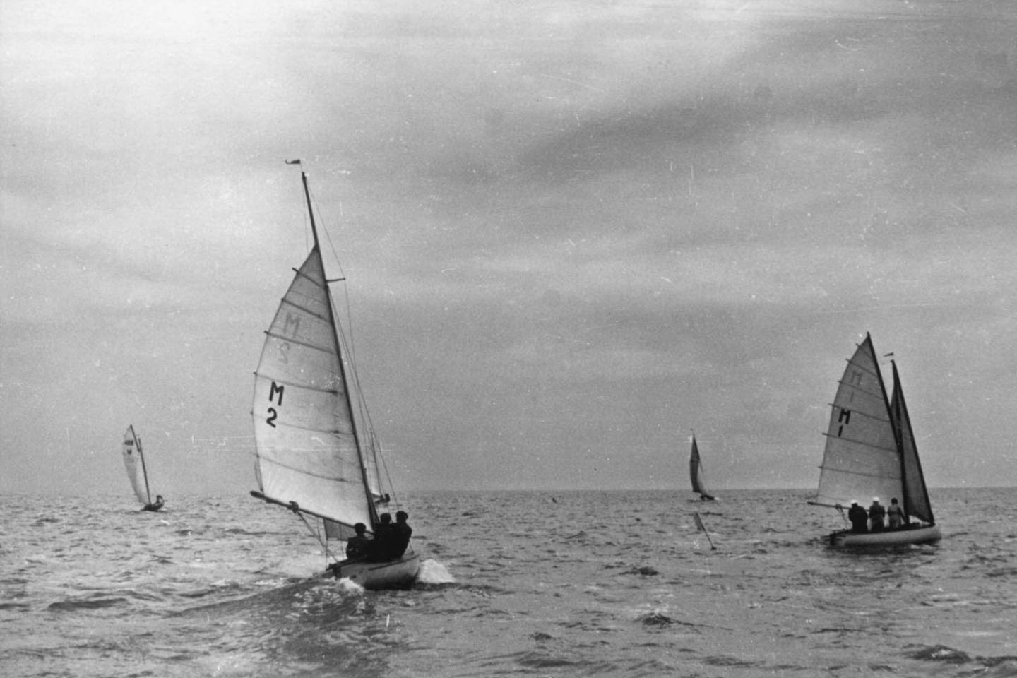 Pirmoji Kuršių marių regata.(1954)<br>LJM nuotr. 